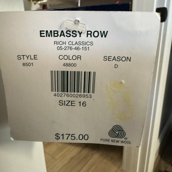 Vintage Embassy Row Wool Blazer - Picture 7 of 7